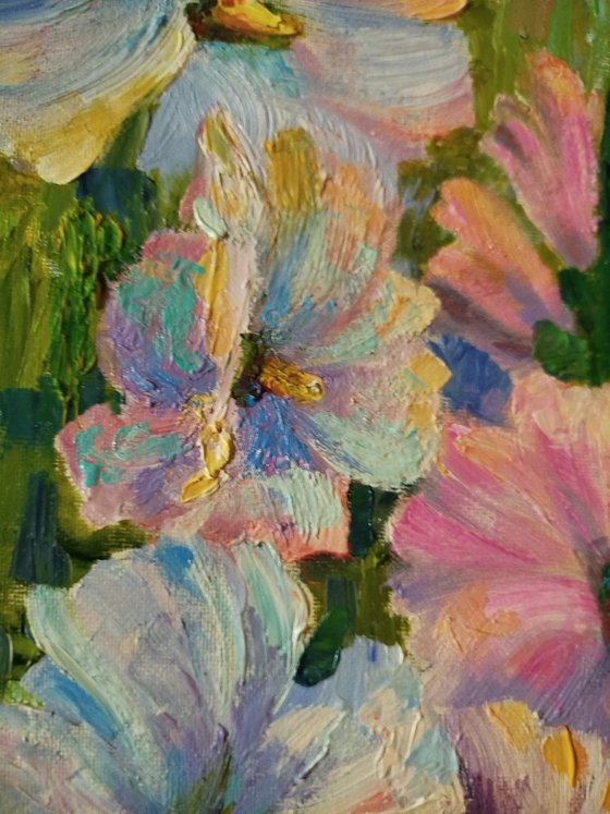 The whisper of pink light