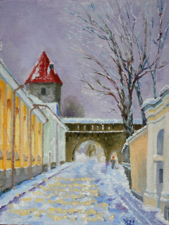 Winter Tallinn, Suur-Kloostri Street
