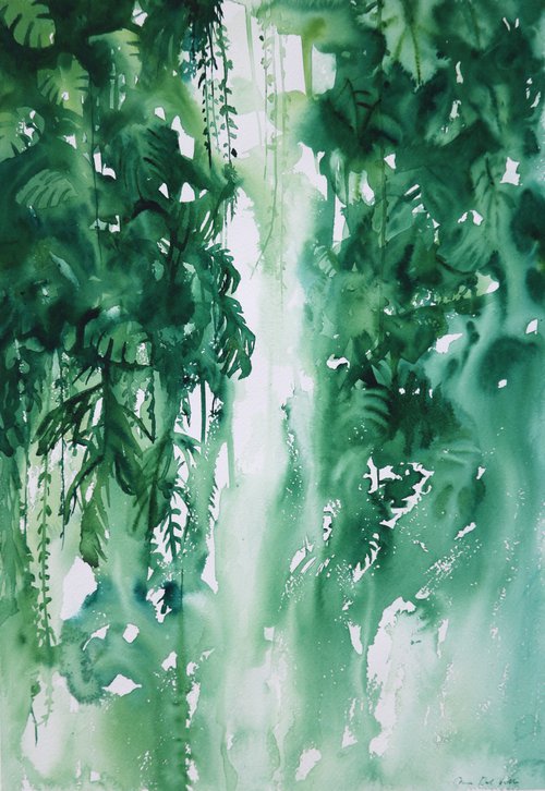 Tropical watercolour painting "Lampara" by Aimee Del Valle
