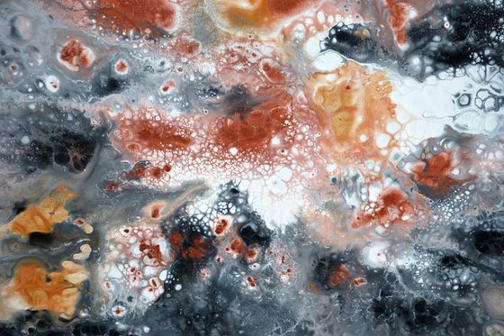 Neutral VI 140X70cm Gold and Silver Effect