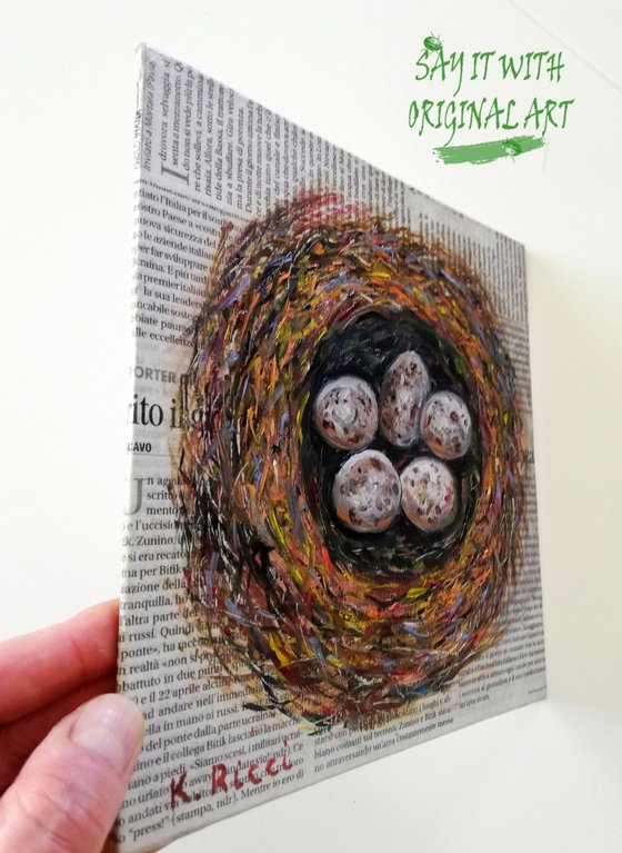 "Nest on Newspaper"