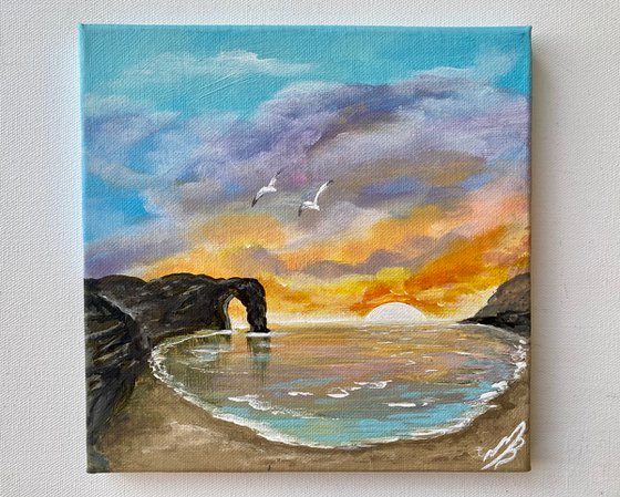 Sunset over Durdle Door