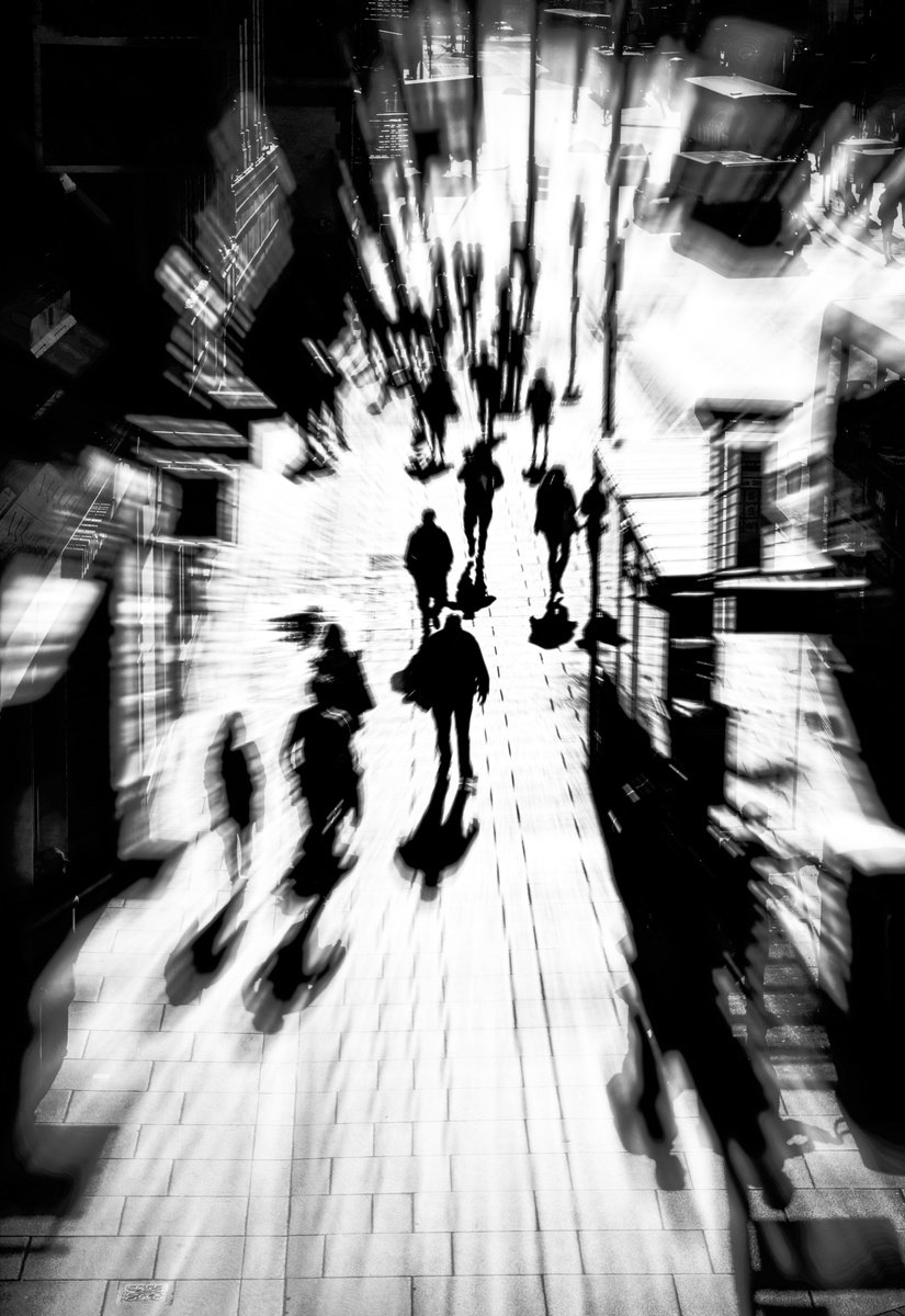 Abstract Busy Street 16x11 inch Limited Edition Photographic Print #3/50 by Graham Briggs