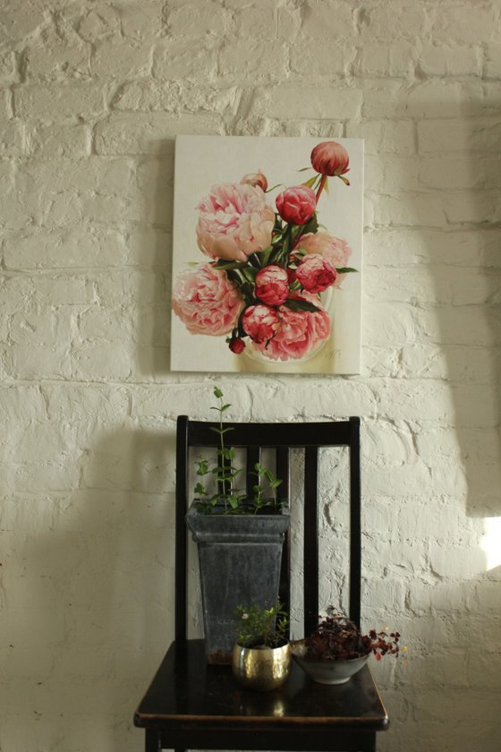 Peonies and buds
