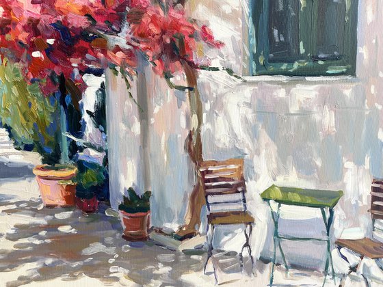 "Blooming yard of Greece"