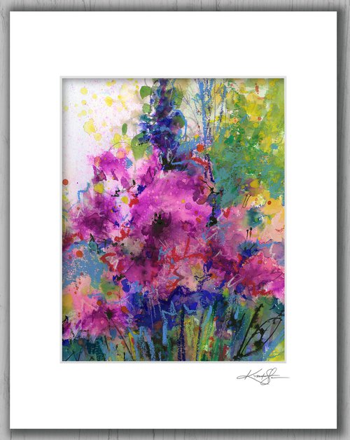 Dancing Among The Blooms 3 - Flower Painting by Kathy Morton Stanion by Kathy Morton Stanion