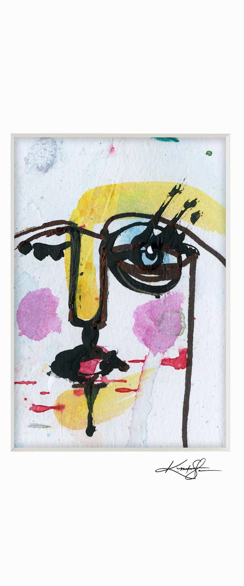 Little Funky Face 31 - Abstract Painting by Kathy Morton Stanion by Kathy Morton Stanion