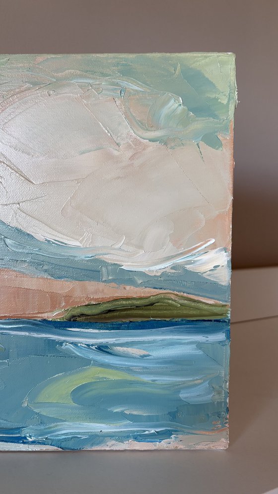 Whispers of the quiet sea shores landscape