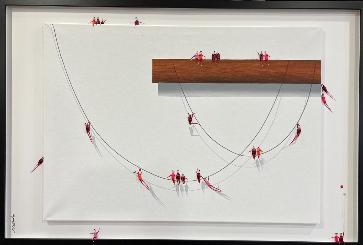 Abstract Portrait Acrylic Painting By Eka Peradze, 37 X 25, Freedom People Eka Peradze, Original Artwork