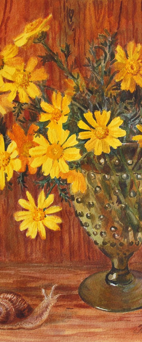 Bouquet of yellow daisies by Yulia Krasnov