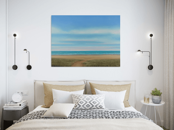 Beach Day - Blue Sky Seascape