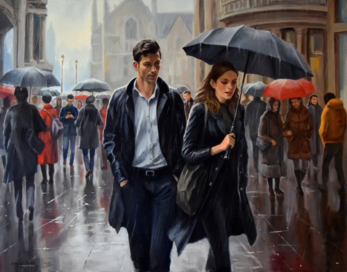 Dating in the rain by Serghei Ghetiu