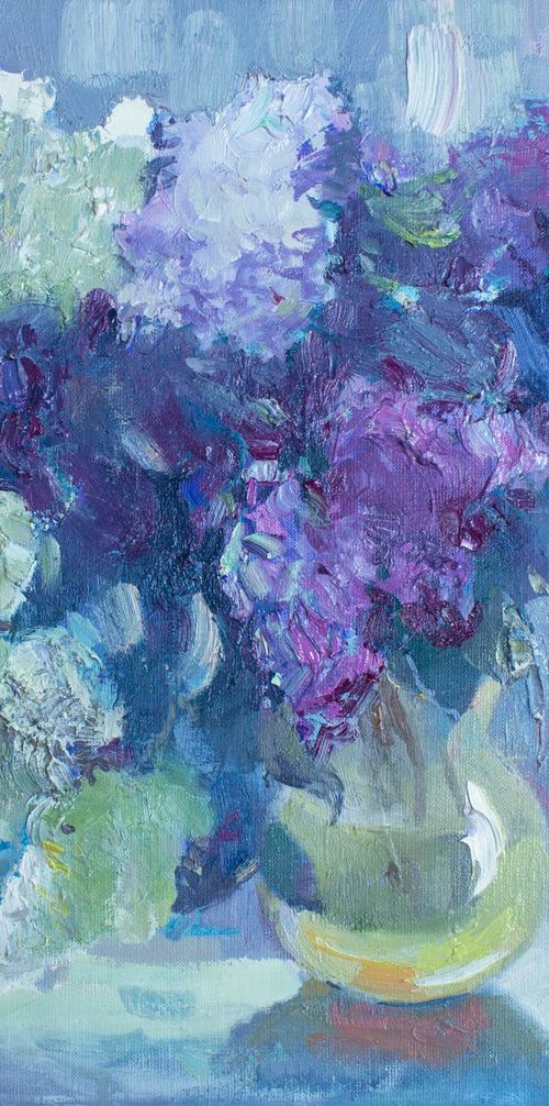 Lilac on the window by Anastasiia Grygorieva