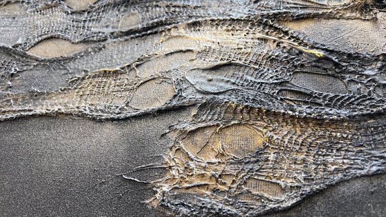 Bronze Texture on Velvet Black
