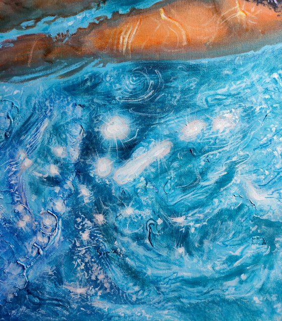 Girl swimming62(48x36 in)