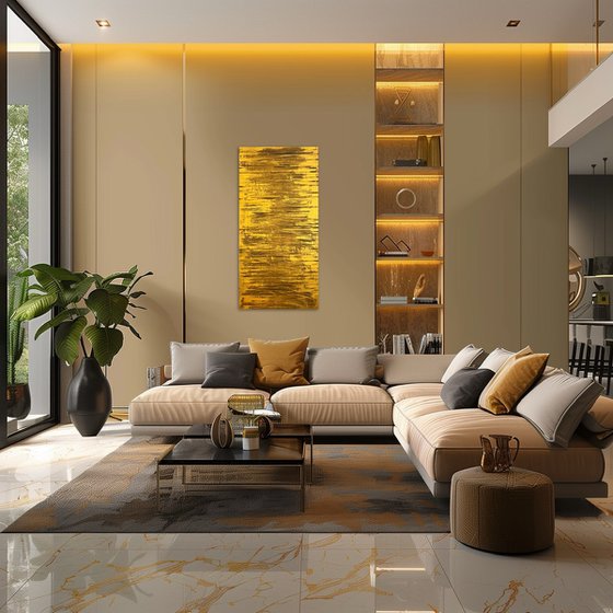 Golden Fire 50x100x2 cm