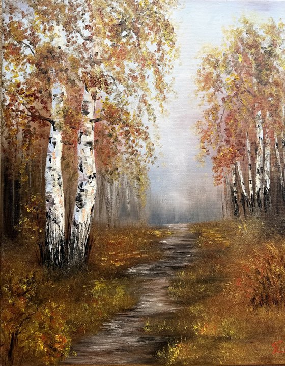 Golden Birches