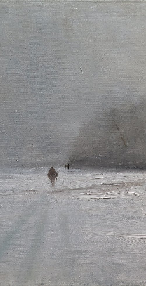 Snow near York by Malcolm Ludvigsen