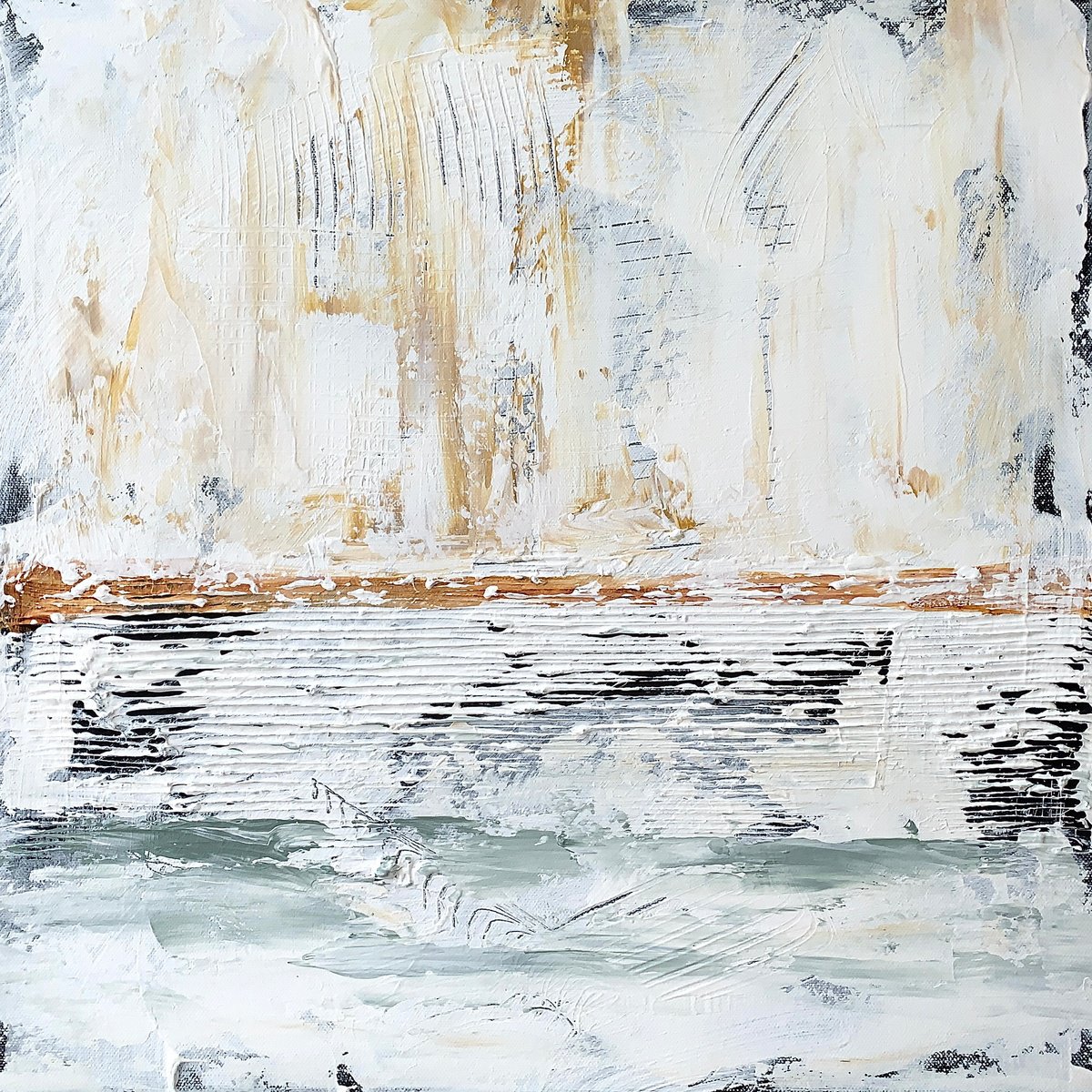 Abstract Acrylic Painting By Anita Kaufmann, 20 X 20, Terra Mystica 1359, Original Artwork