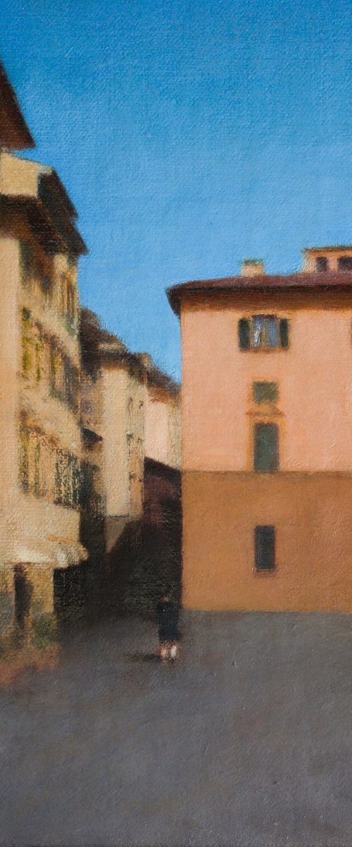 Serene Encounter - Small Florence Streetscape by KAZUHIKO