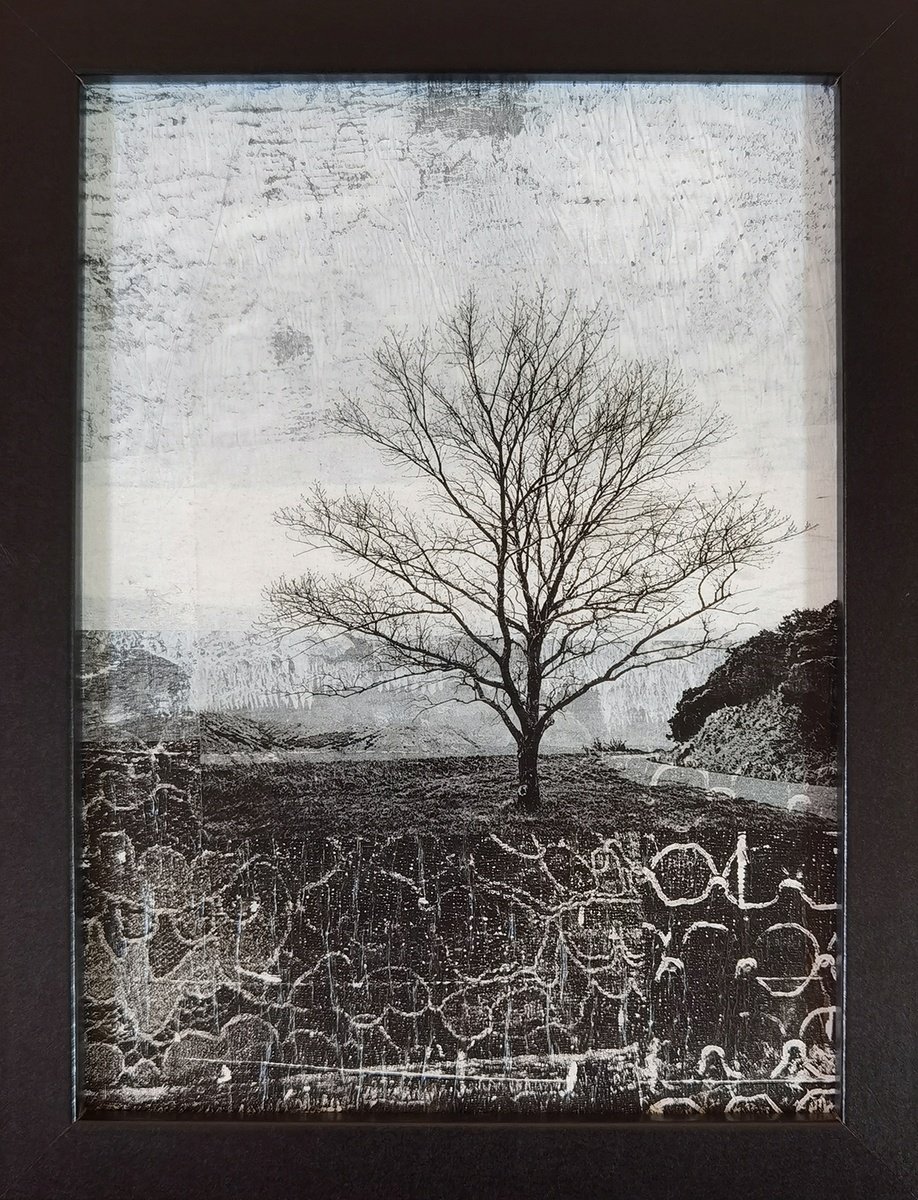 Landscape Collage By Roseanne Jones, 6 X 8", Destiny, Original Artwork