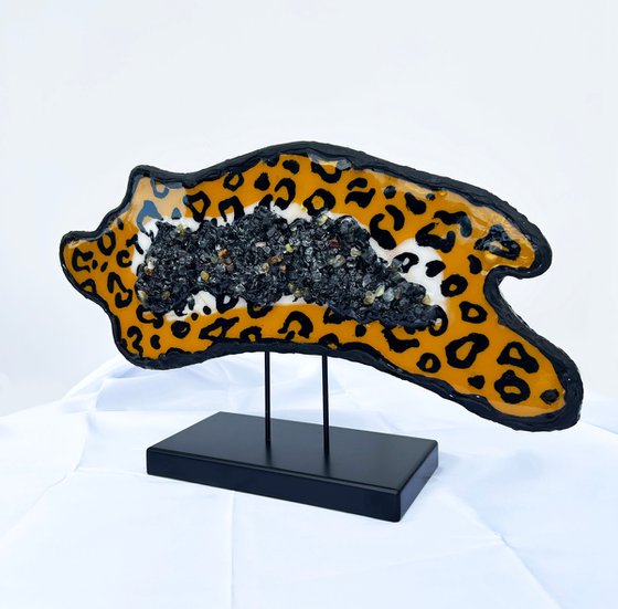 Geode Slice Luxiry "Leopard"