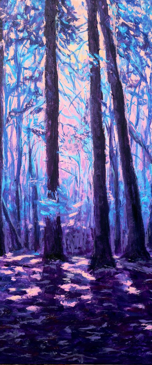 Purple forest by Dmytro Yeromenko