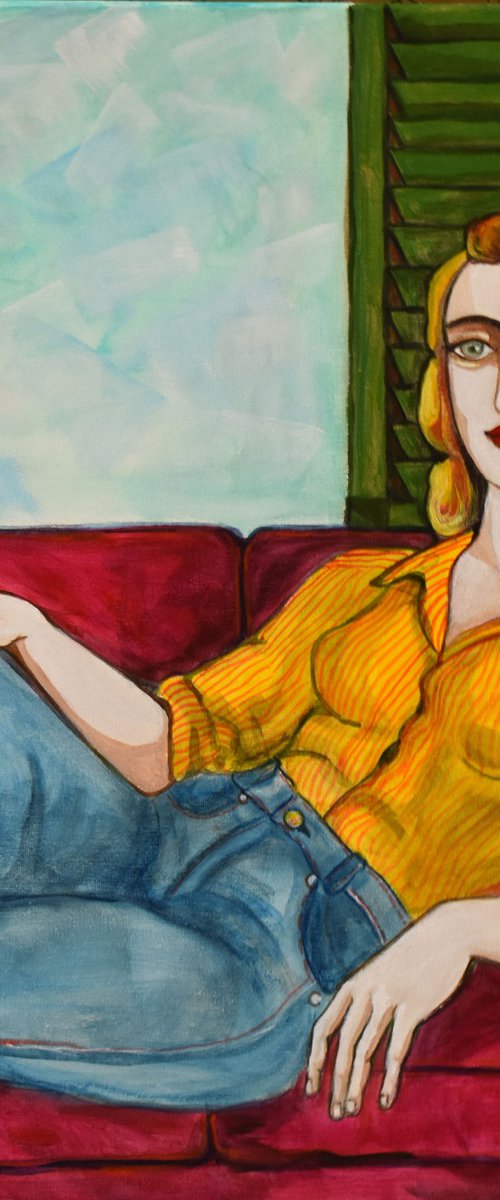 The red Sofa by Nagui