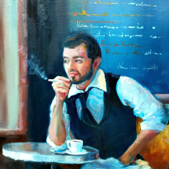 Waiter's Quiet Moment
