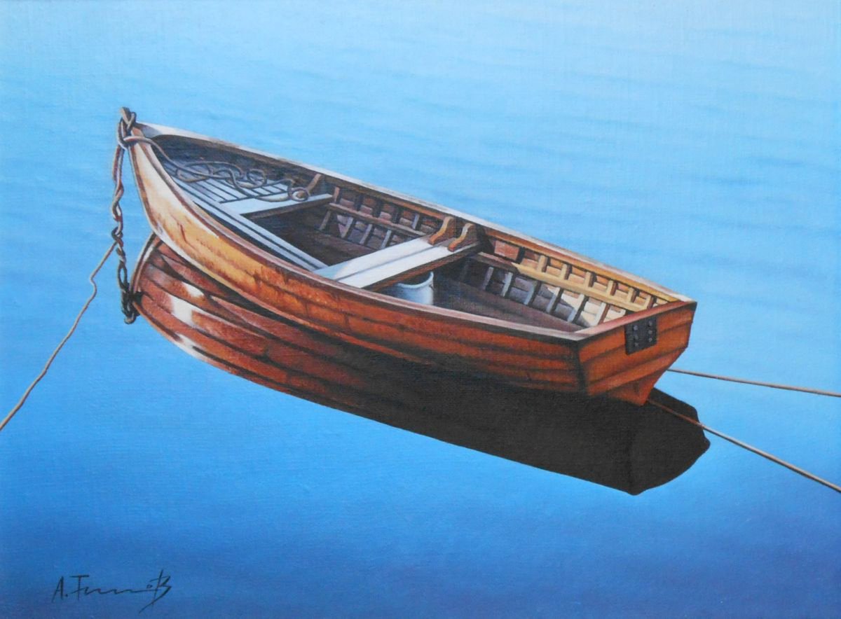 Lonely Boat by Alexander Titorenkov