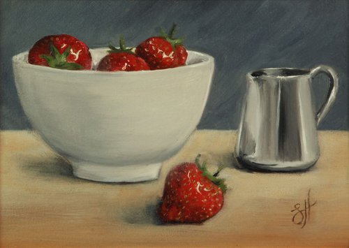 Strawberries and Cream by Sophie Hall