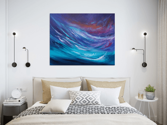 Wild Seas - Large Emotional Seascape, Art