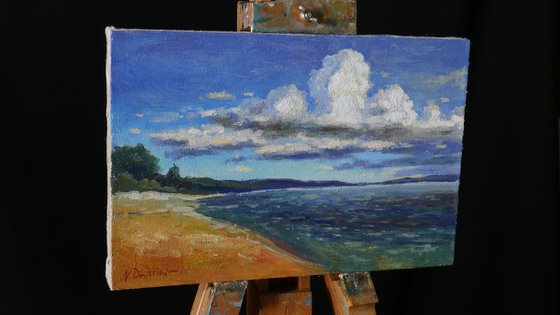 Clouds and Sea - sea landscape painting