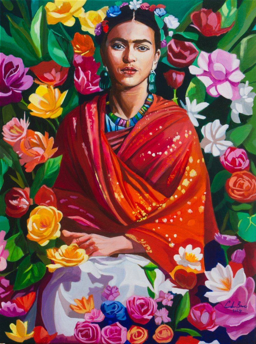 Frida Kahlo portrait by Gordon Bruce