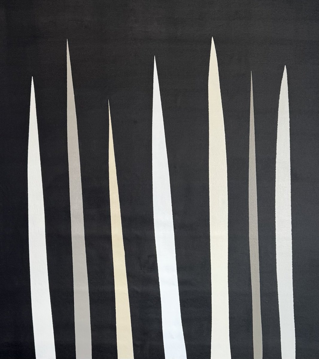 Geometric Abstract Acrylic Painting By Andrew Lennon, 52 X 56, Peaks And Shadows, Original Artwork