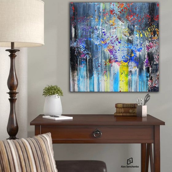 100x100cm. / Abstract painting / Abstract 118