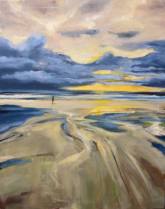 Stormy sky over The North Sea