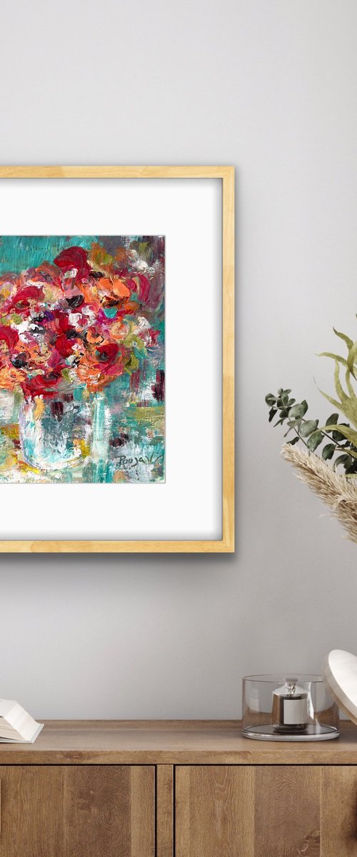 Summer Floral Vase by Pooja Verma