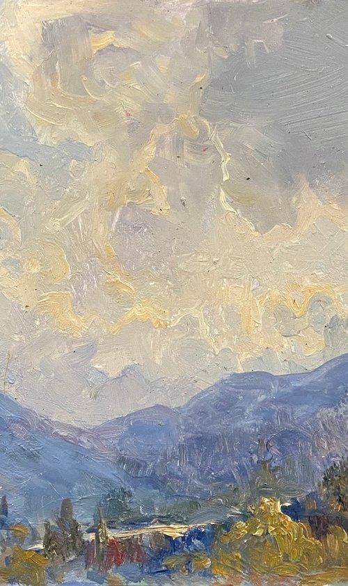 Light Above the Mountain Clouds by Aleksandr Dubrovskyy
