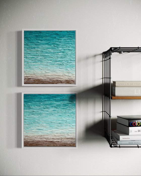 Coastal Calm Diptych
