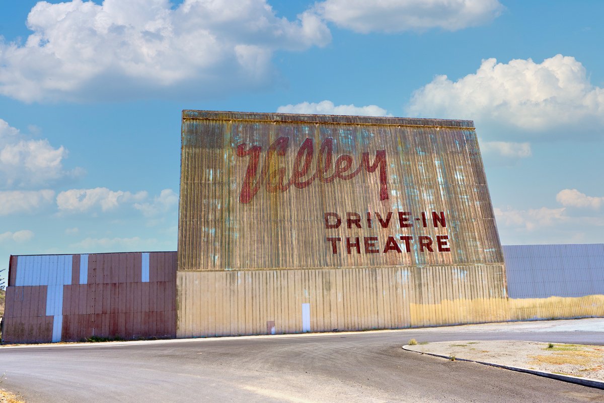 Photorealistic Landscape Photograph By Robert Tolchin, 20 X 16", Document #13 (Valley Drive-In), Original Artwork