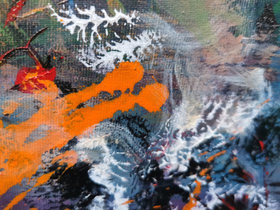 Beautiful autumn colors mindscape abstract landscape master Ovidiu Kloska