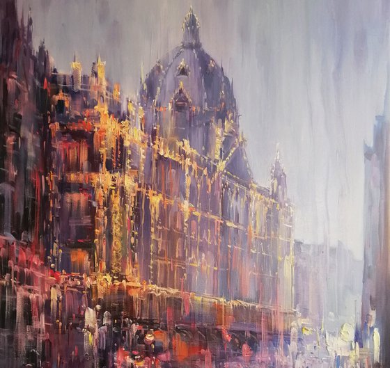 " London " large oil painting by Artem Grunyka