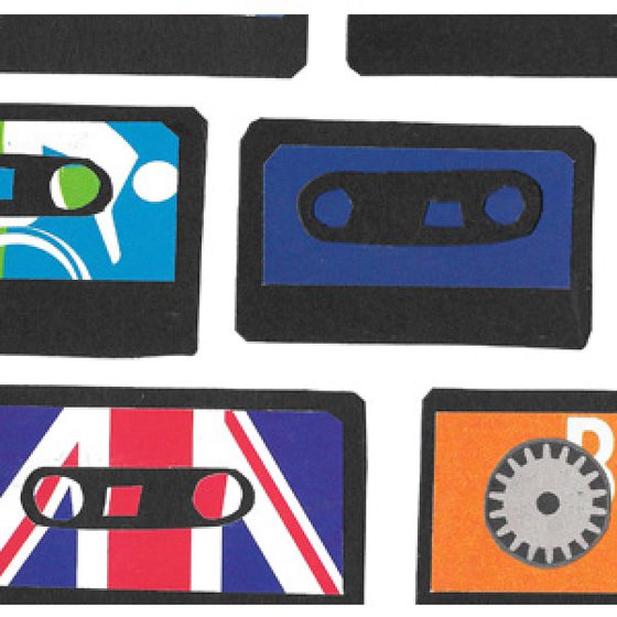 Cassette Tapes Hand-Cut Collage Original