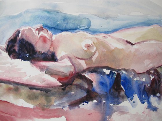 reclining female nude