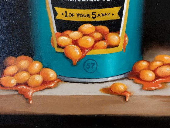 Large Tin Of Baked beans  still life