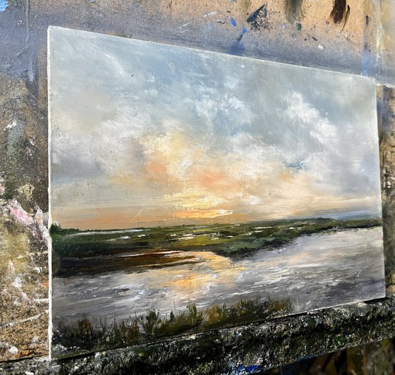 Pastel skies above the the Broads