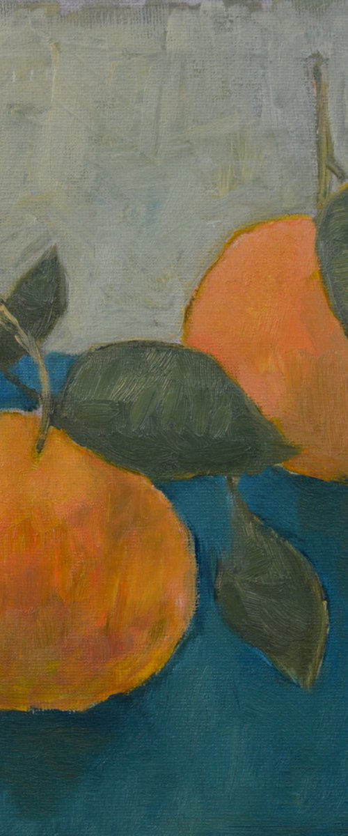 Two oranges by Elena Zapassky