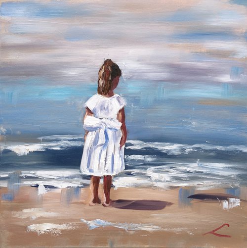Girl at the sea 3 by Elena Sokolova