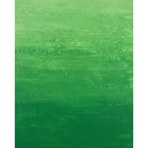Leaf Green - Color Field Abstract by Suzanne Vaughan